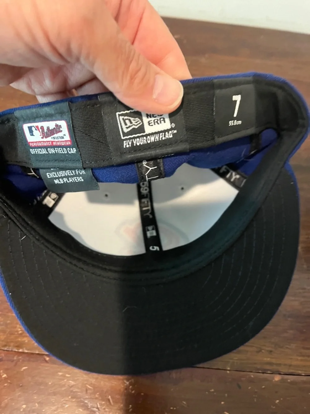 Blueon White lower case “a” Atlanta Braves vintage baseball cap 7 B - Picture 3 of 3